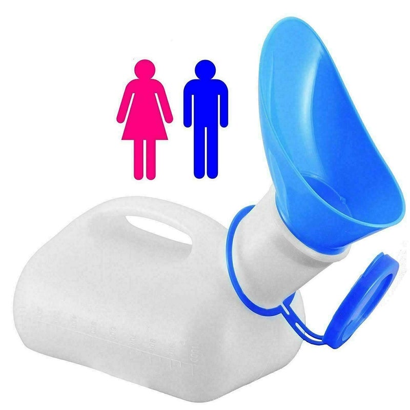 True Face Urinal Bottle Unisex â— Portable â— 1000ml Bedside Urinals for Men Spillproof - Pee Bottle - Travel Urine - Camping Outdoor Journey